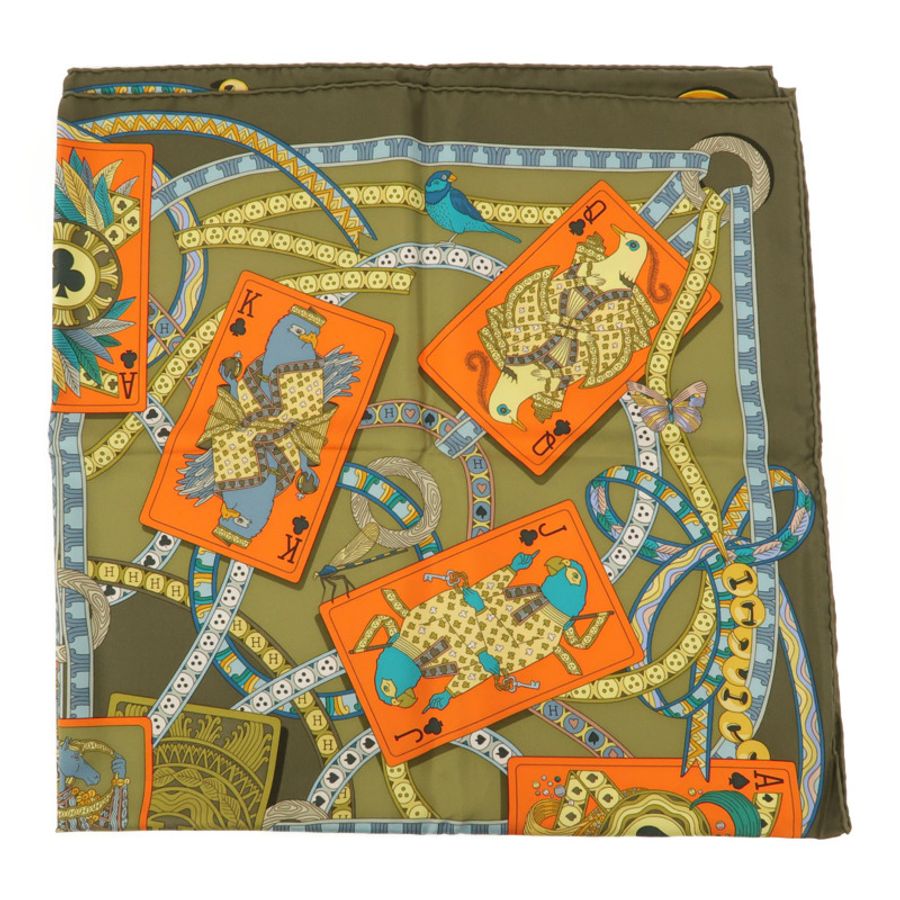 HERMES 絲質Scarf 90x90絲巾-3