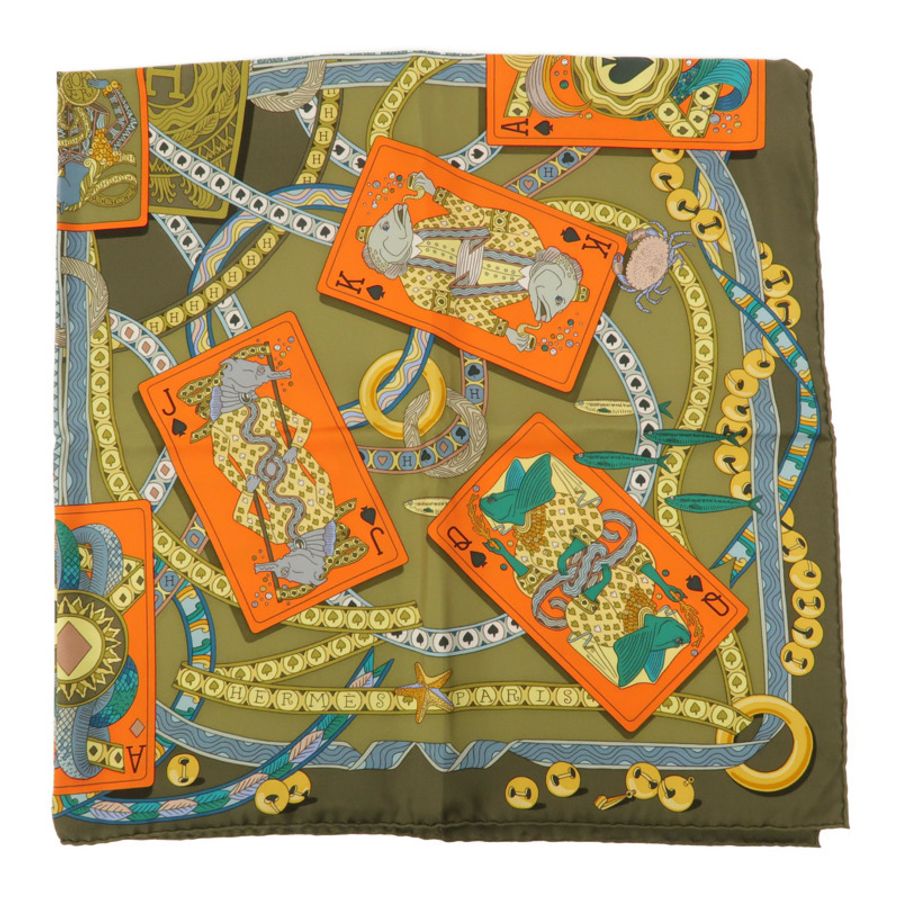 HERMES 絲質Scarf 90x90絲巾-4