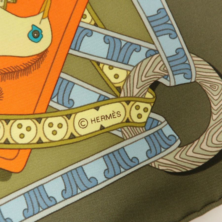 HERMES 絲質Scarf 90x90絲巾-6