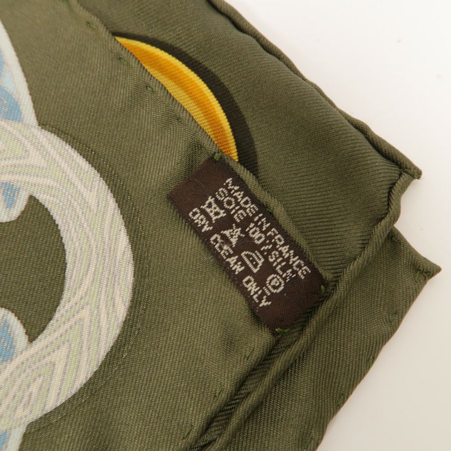 HERMES 絲質Scarf 90x90絲巾-7