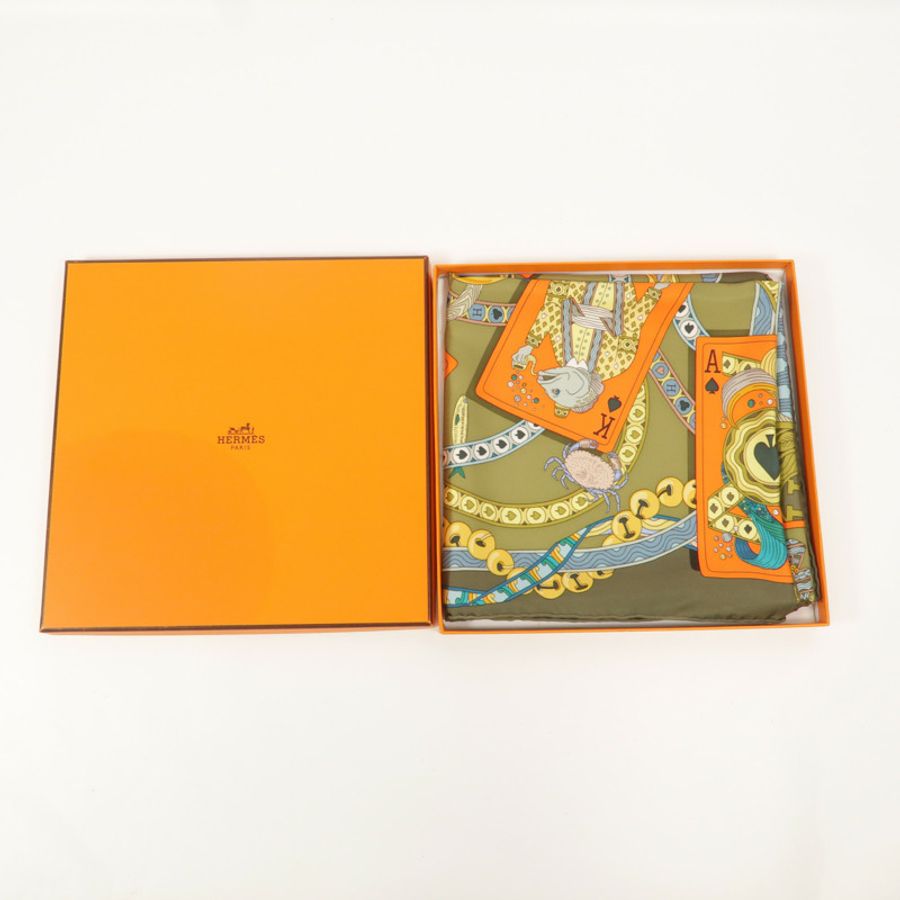 HERMES 絲質Scarf 90x90絲巾-8