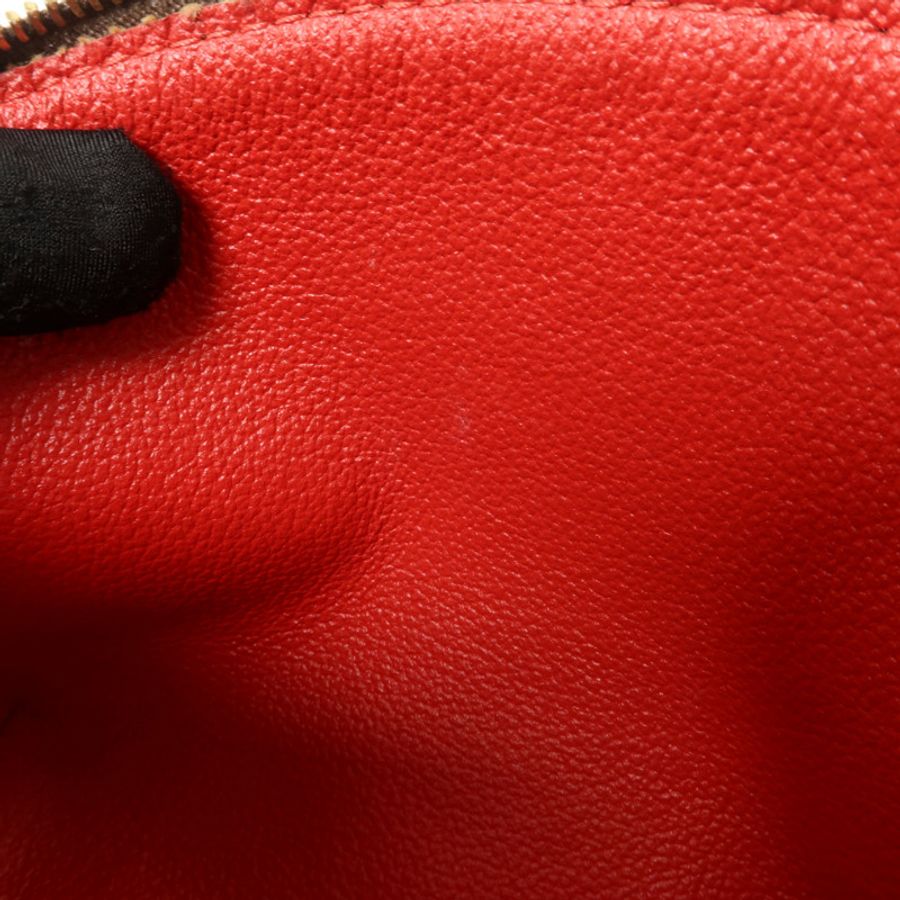 LOUIS VUITTON Damier Make Up Bag PM金扣化妝袋-13