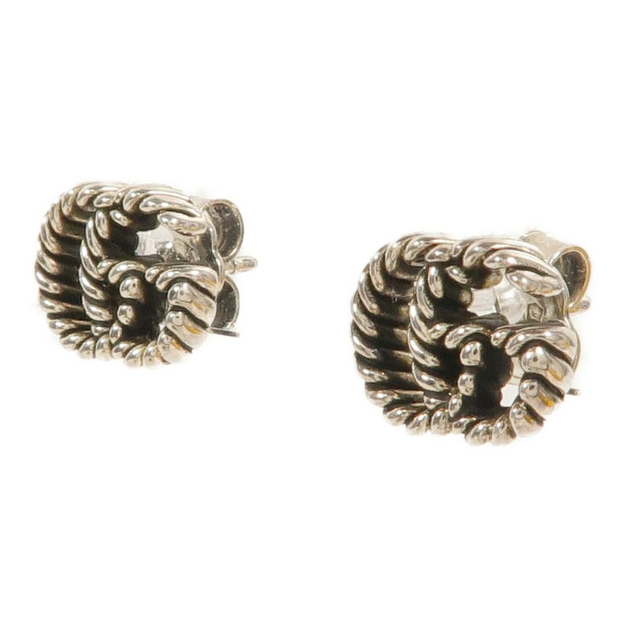 GUCCI 925純銀Marmont Stud Earrings耳環-1