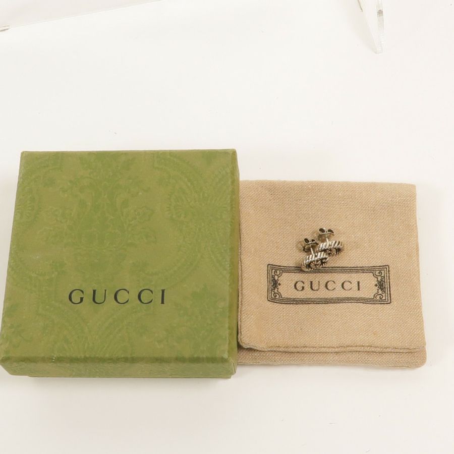 GUCCI 925純銀Marmont Stud Earrings耳環-6