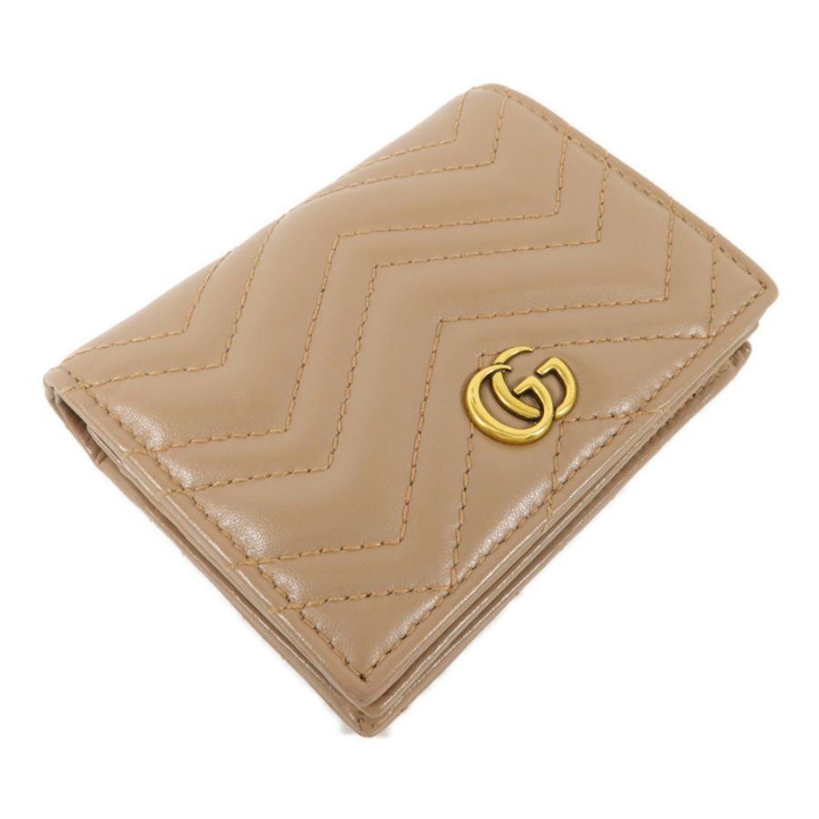 GUCCI 牛皮皮革GG Marmont Card Case錢包-2