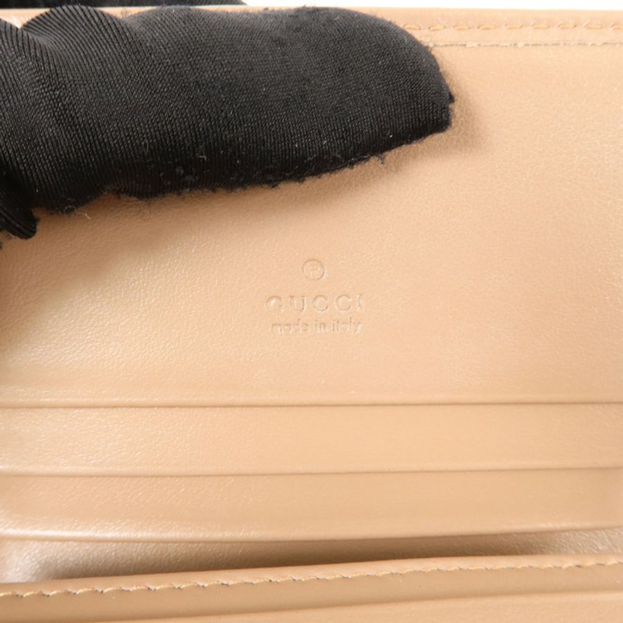 GUCCI 牛皮皮革GG Marmont Card Case錢包-7