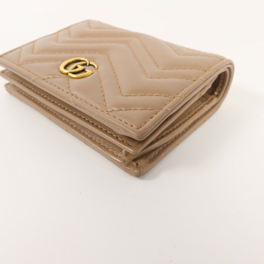 GUCCI 牛皮皮革GG Marmont Card Case錢包-11