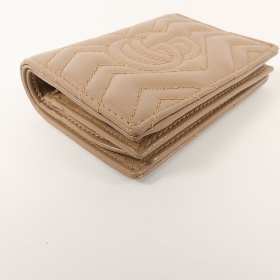 GUCCI 牛皮皮革GG Marmont Card Case錢包-14