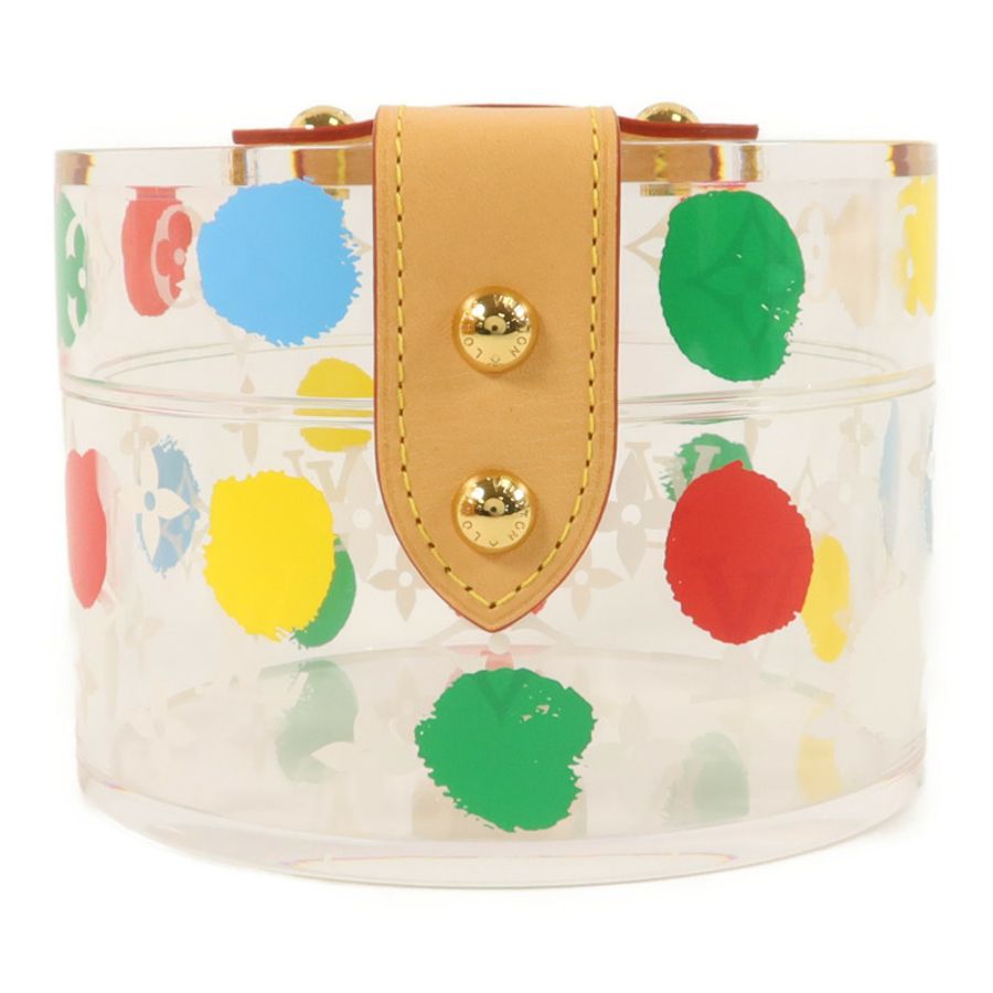 LOUIS VUITTON 有機玻璃/金屬/VVN Yayoi Kusama Painted Dots Scott Box首飾盒-1