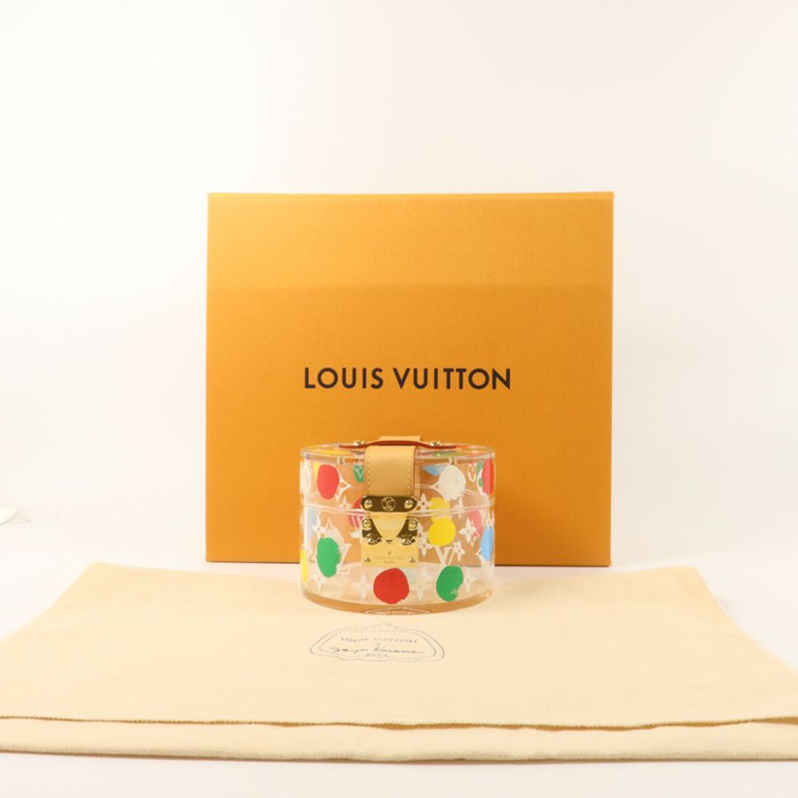 LOUIS VUITTON 有機玻璃/金屬/VVN Yayoi Kusama Painted Dots Scott Box首飾盒-7