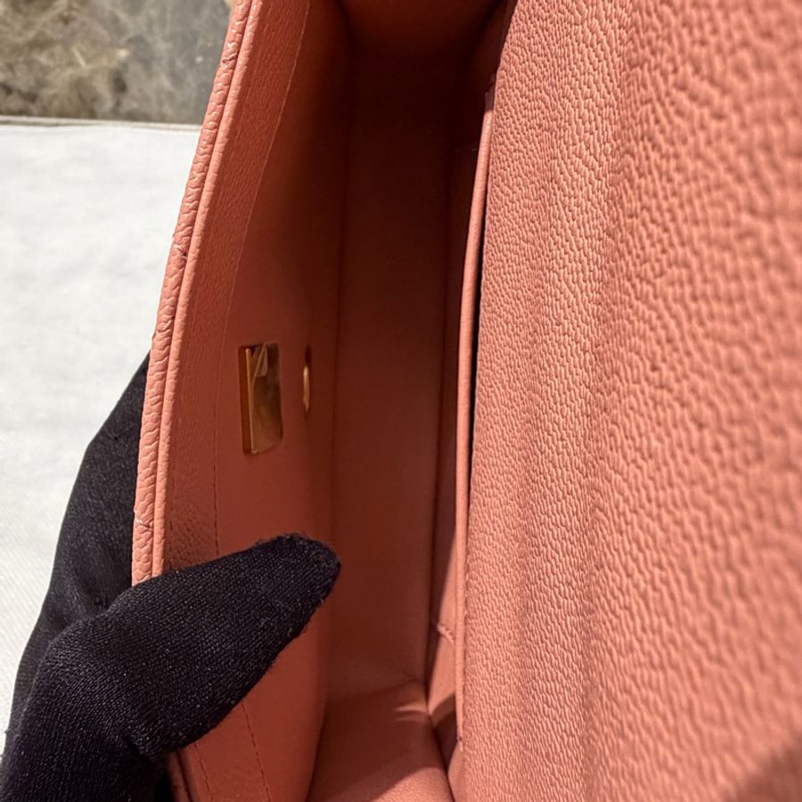 CHANEL 乾燥玫瑰粉金鍊愛心調節 CF-18-11