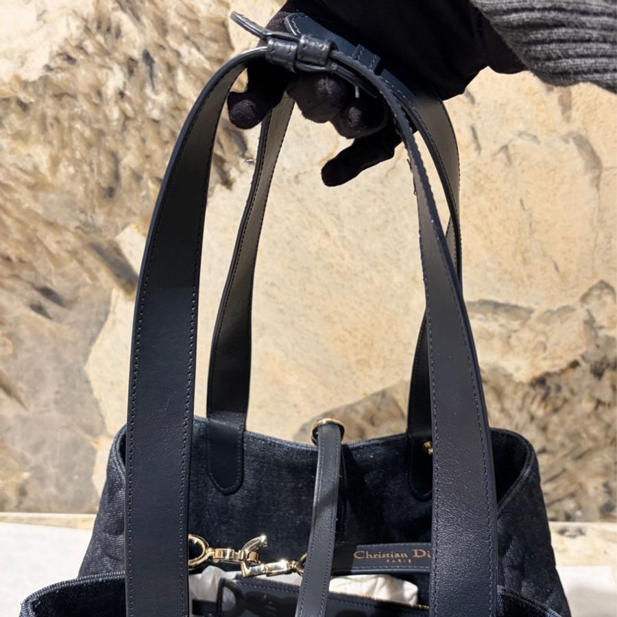 Dior 單寧布Toujours中型手提包-12