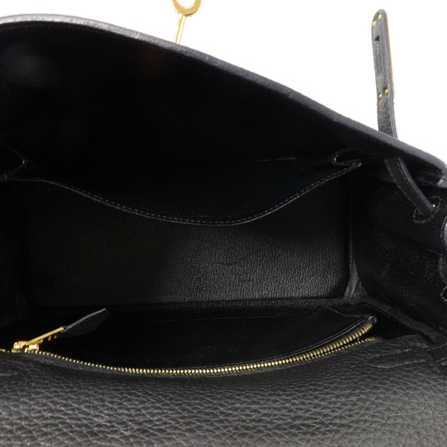 HERMES Togo皮革Kelly 25手挽肩背兩用袋Noir-4