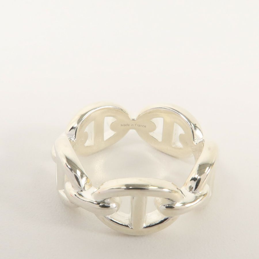 HERMES 925純銀Chaine D'ancre Enchainee Ring戒指-8