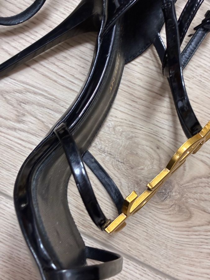 YSL Saint Laurent 經典字母高根鞋 細跟-15