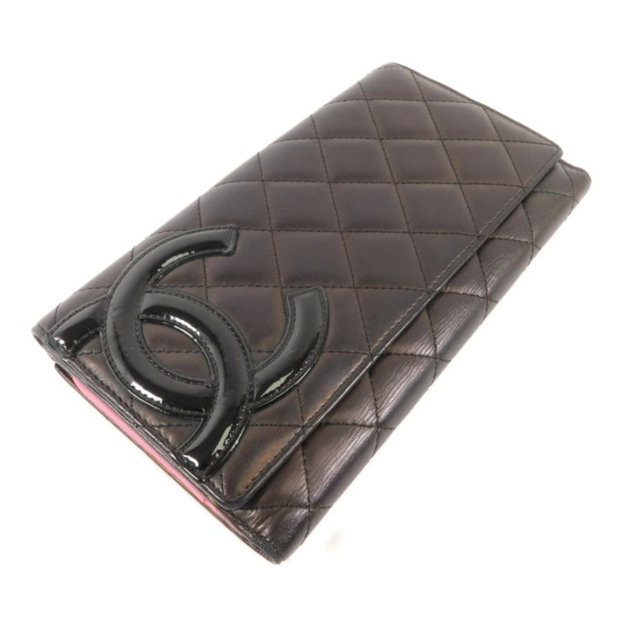 CHANEL 牛皮皮革Cambon Long Wallet長錢包-2