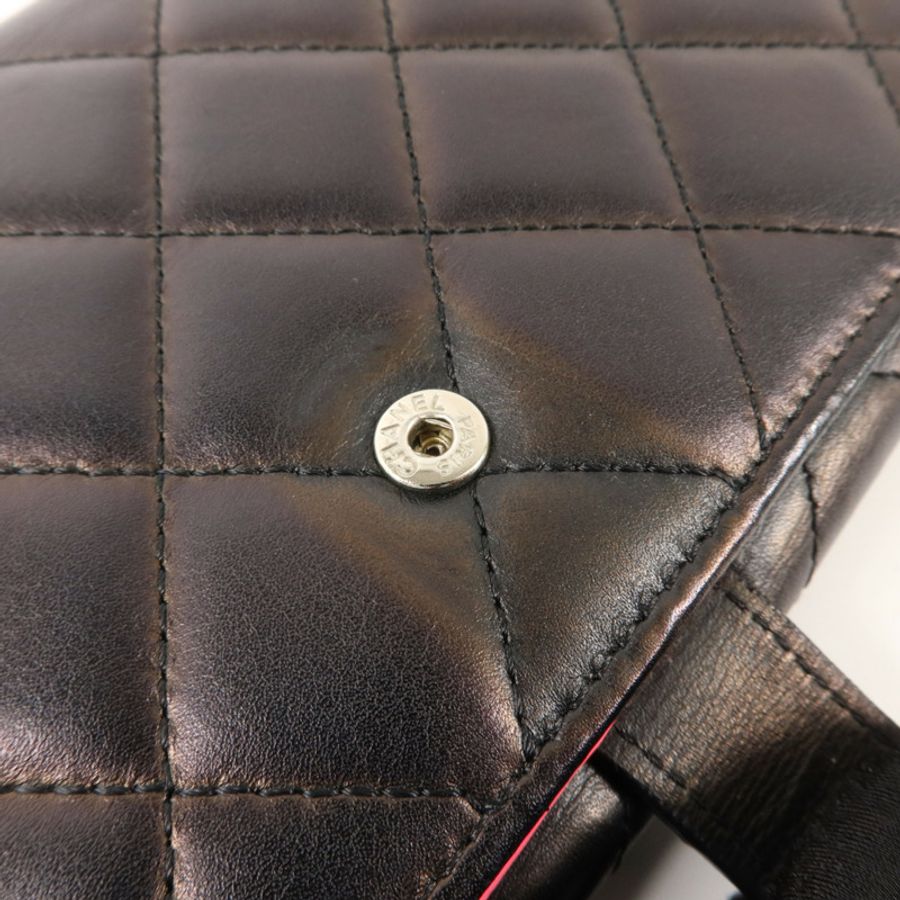 CHANEL 牛皮皮革Cambon Long Wallet長錢包-15