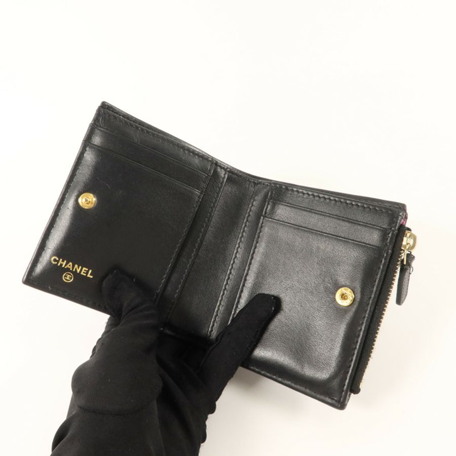 CHANEL 牛皮皮革Bifold Wallet錢包-4