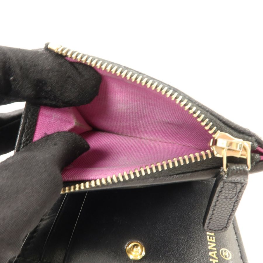 CHANEL 牛皮皮革Bifold Wallet錢包-5