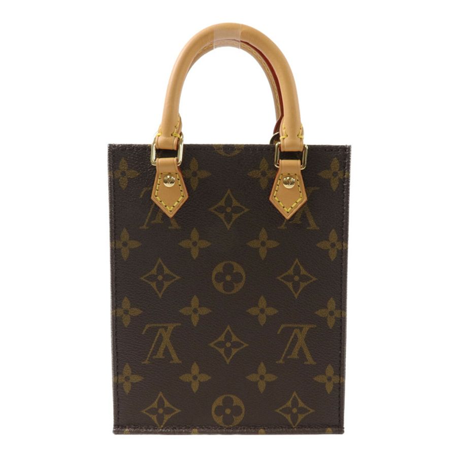LOUIS VUITTON Monogram Petit Sac Plat手挽肩背兩用袋-1