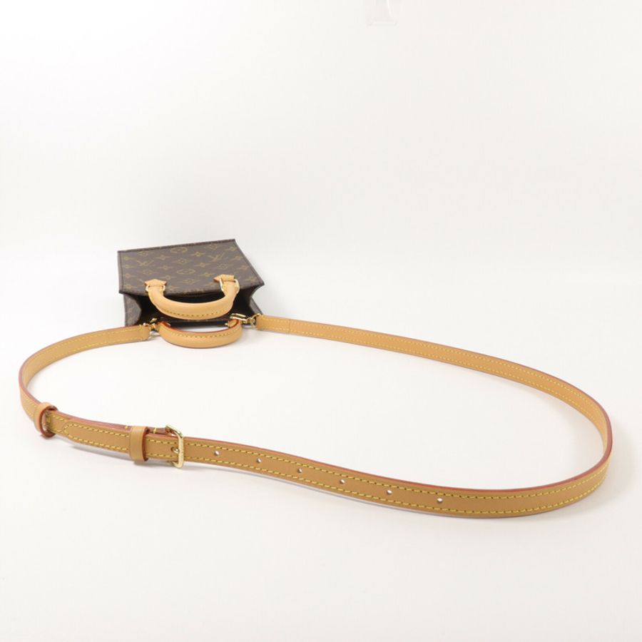 LOUIS VUITTON Monogram Petit Sac Plat手挽肩背兩用袋-6