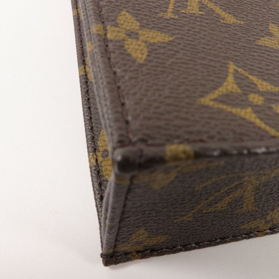 LOUIS VUITTON Monogram Petit Sac Plat手挽肩背兩用袋-10