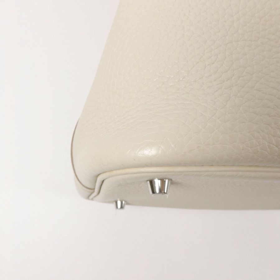 HERMES Clemence皮革Picotin MM手挽袋Beton-12