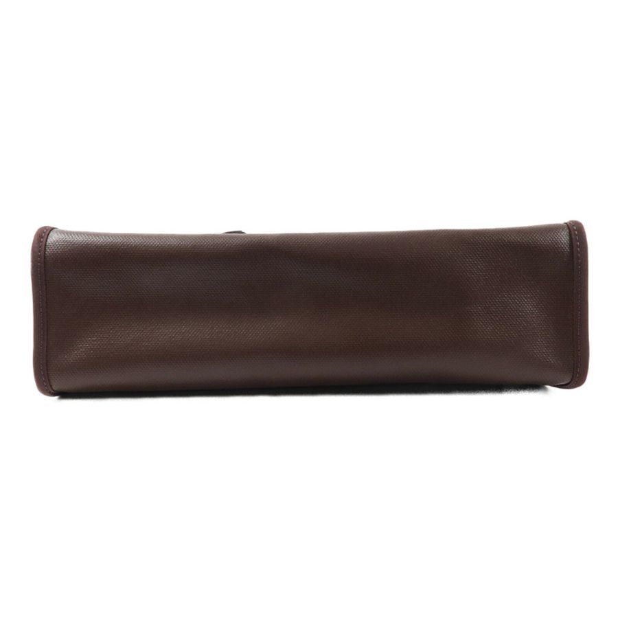 HERMES Toile H帆布/Vache Hunter皮革Herbag PM手挽肩背兩用袋Rouge Sellier-3