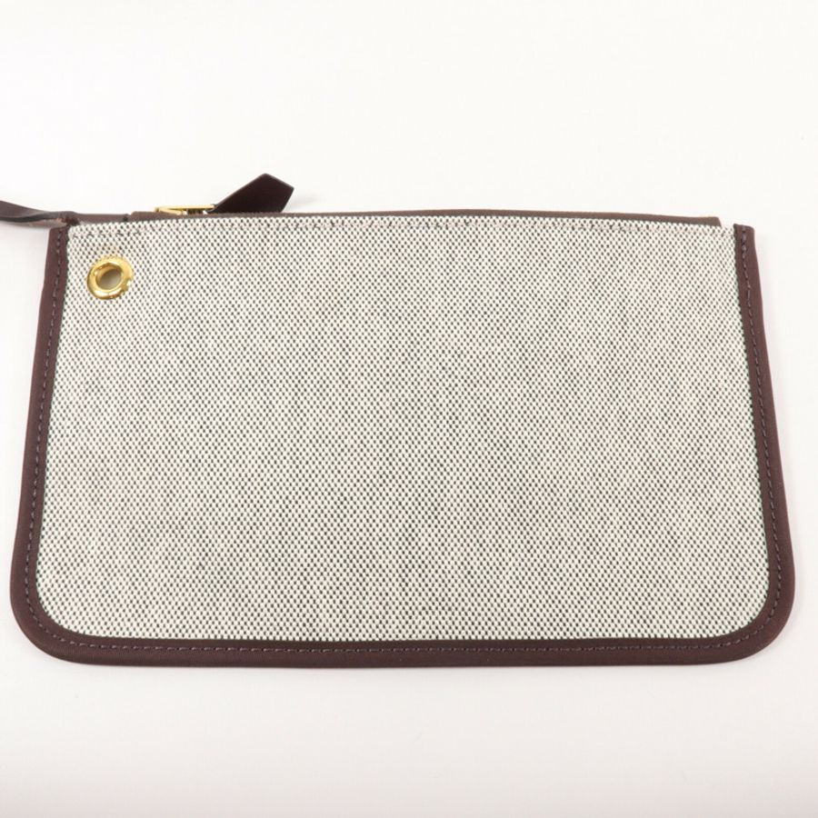 HERMES Toile H帆布/Vache Hunter皮革Herbag PM手挽肩背兩用袋Rouge Sellier-8