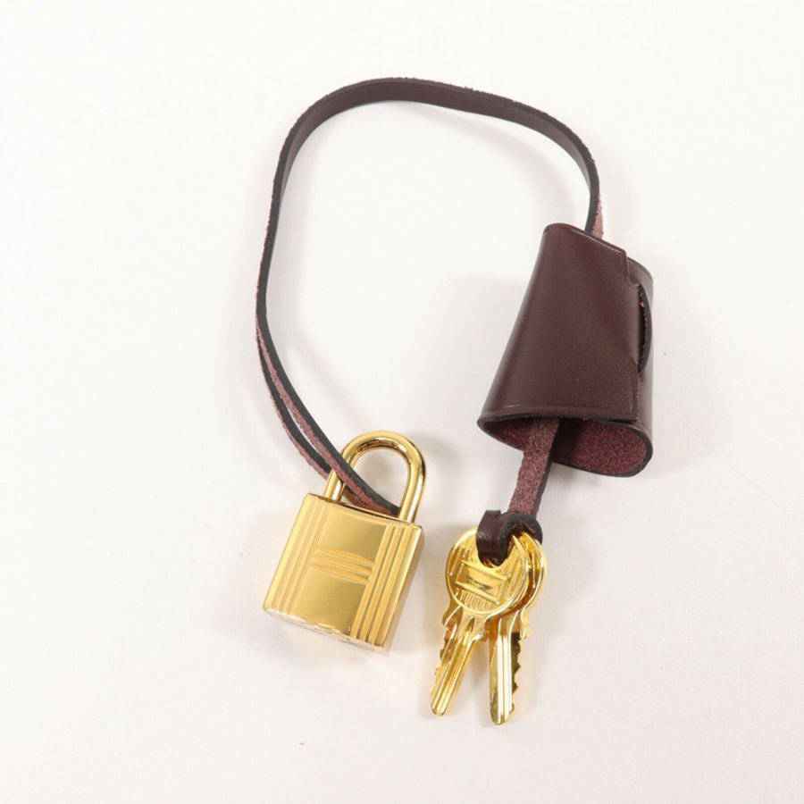HERMES Toile H帆布/Vache Hunter皮革Herbag PM手挽肩背兩用袋Rouge Sellier-9