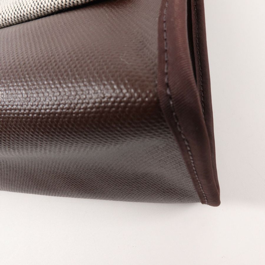 HERMES Toile H帆布/Vache Hunter皮革Herbag PM手挽肩背兩用袋Rouge Sellier-13