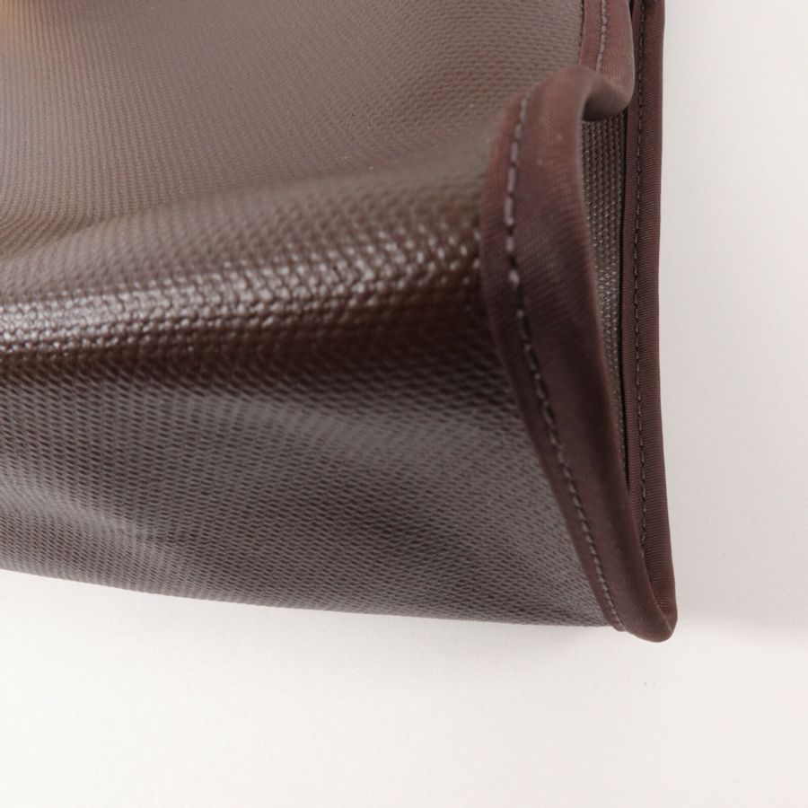 HERMES Toile H帆布/Vache Hunter皮革Herbag PM手挽肩背兩用袋Rouge Sellier-15