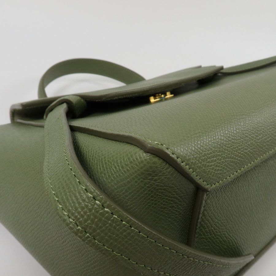 CELINE 牛皮皮革Micro Belt Bag手挽肩背兩用袋-11