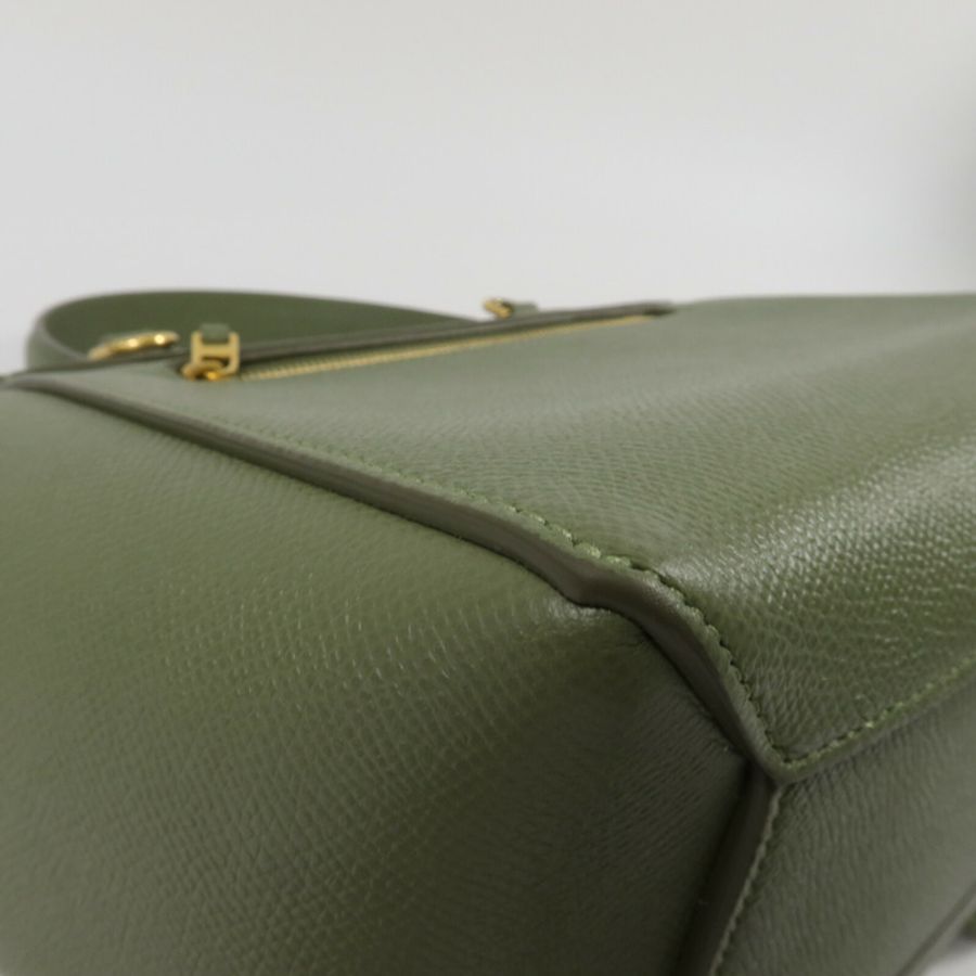 CELINE 牛皮皮革Micro Belt Bag手挽肩背兩用袋-13