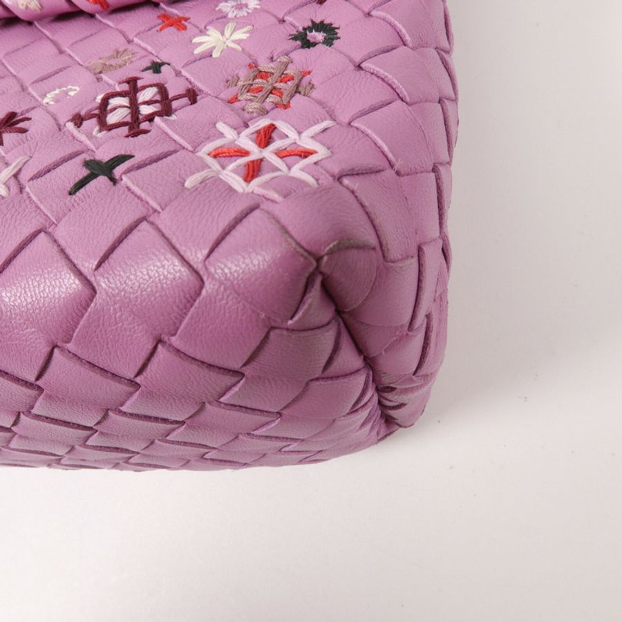 BOTTEGA VENETA 羊皮皮革Chain Shoulder鏈帶肩背袋-9