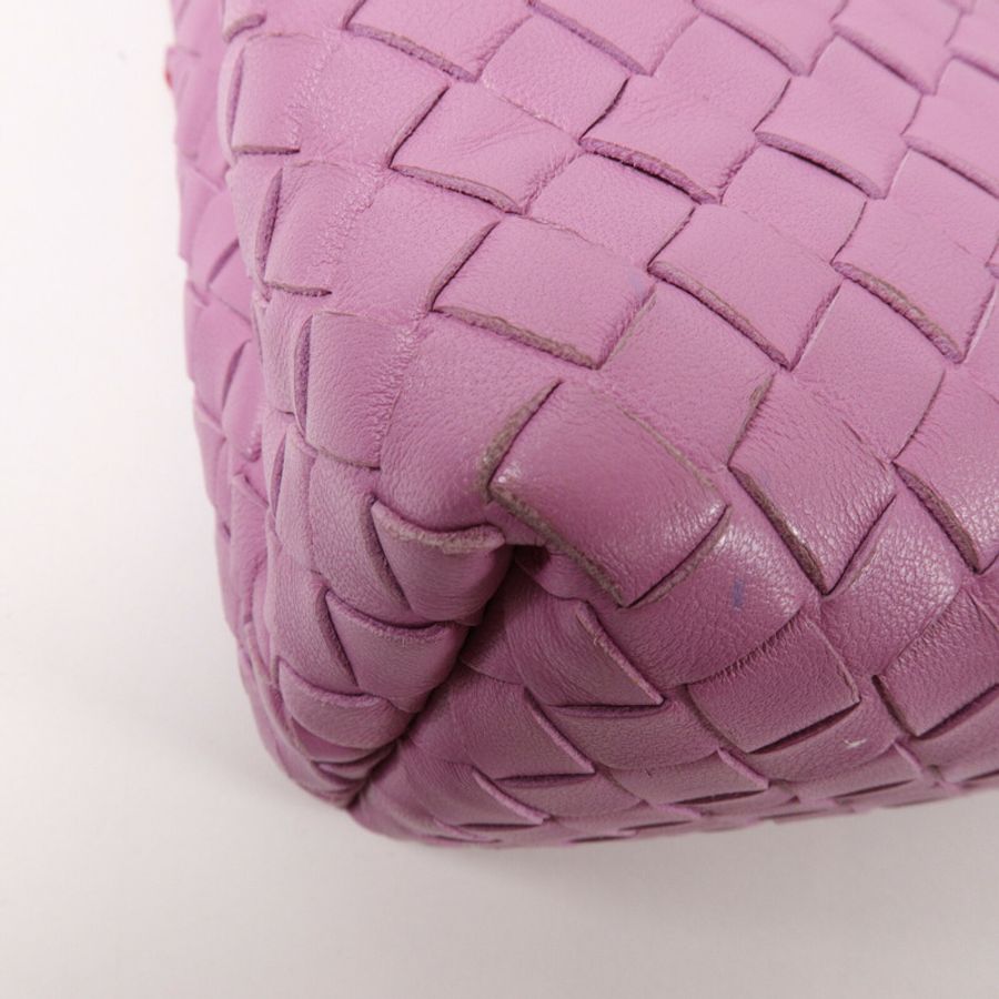 BOTTEGA VENETA 羊皮皮革Chain Shoulder鏈帶肩背袋-10
