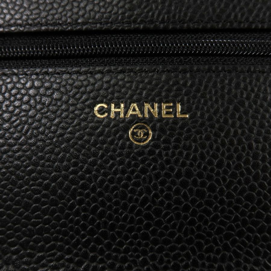 CHANEL 牛皮皮革Wallet On Chain鏈帶肩背袋-5