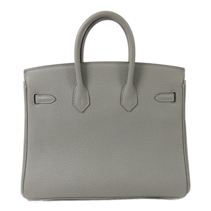 HERMES Clemence皮革Birkin 25手挽袋Gris Mouette-1