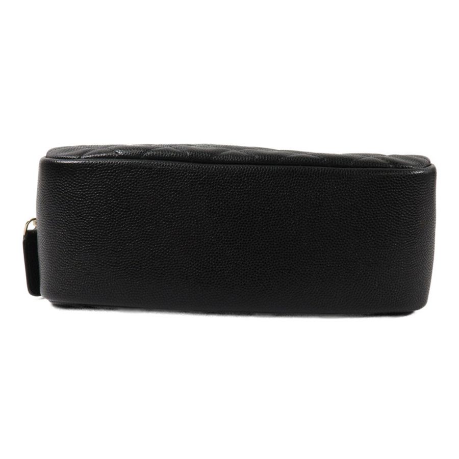 CHANEL 牛皮皮革Double Zip Cosmetic Pouch手提包-3