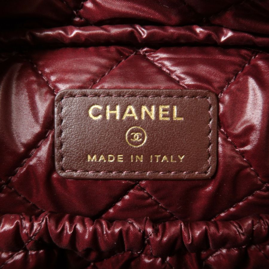 CHANEL 牛皮皮革Double Zip Cosmetic Pouch手提包-5