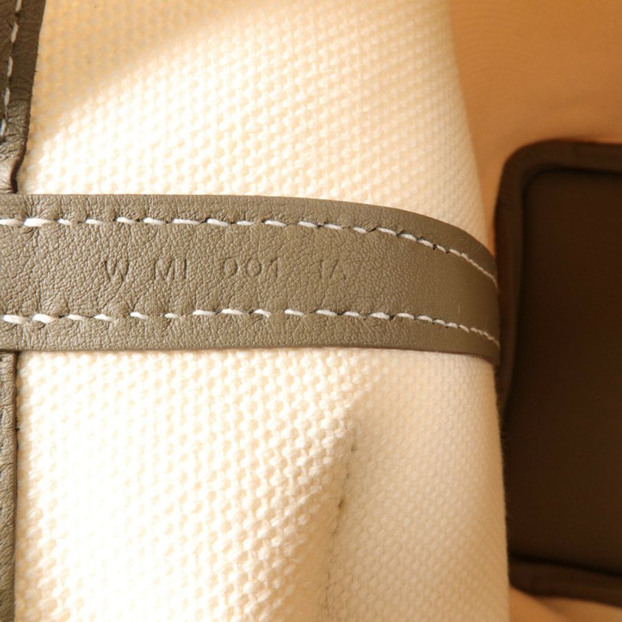 HERMES 帆布/Swift皮革Picotin PM手挽袋Etoupe-6