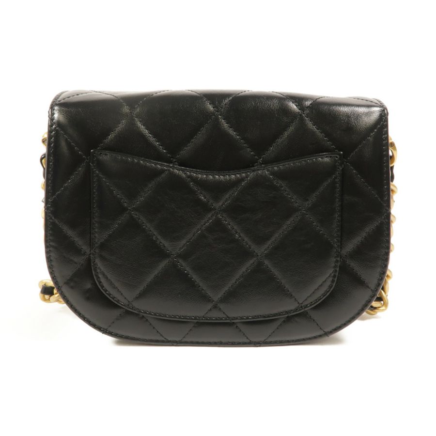 CHANEL 牛皮皮革Saddle Bag肩背袋-1