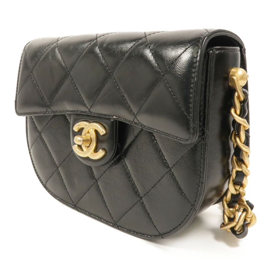 CHANEL 牛皮皮革Saddle Bag肩背袋-2