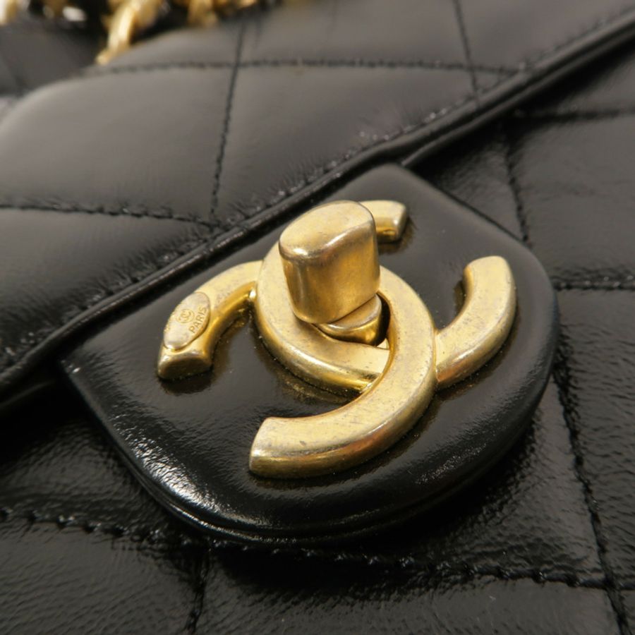 CHANEL 牛皮皮革Saddle Bag肩背袋-8