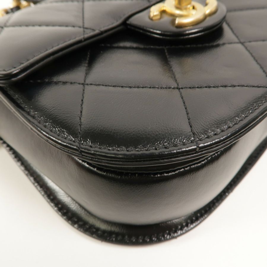 CHANEL 牛皮皮革Saddle Bag肩背袋-10
