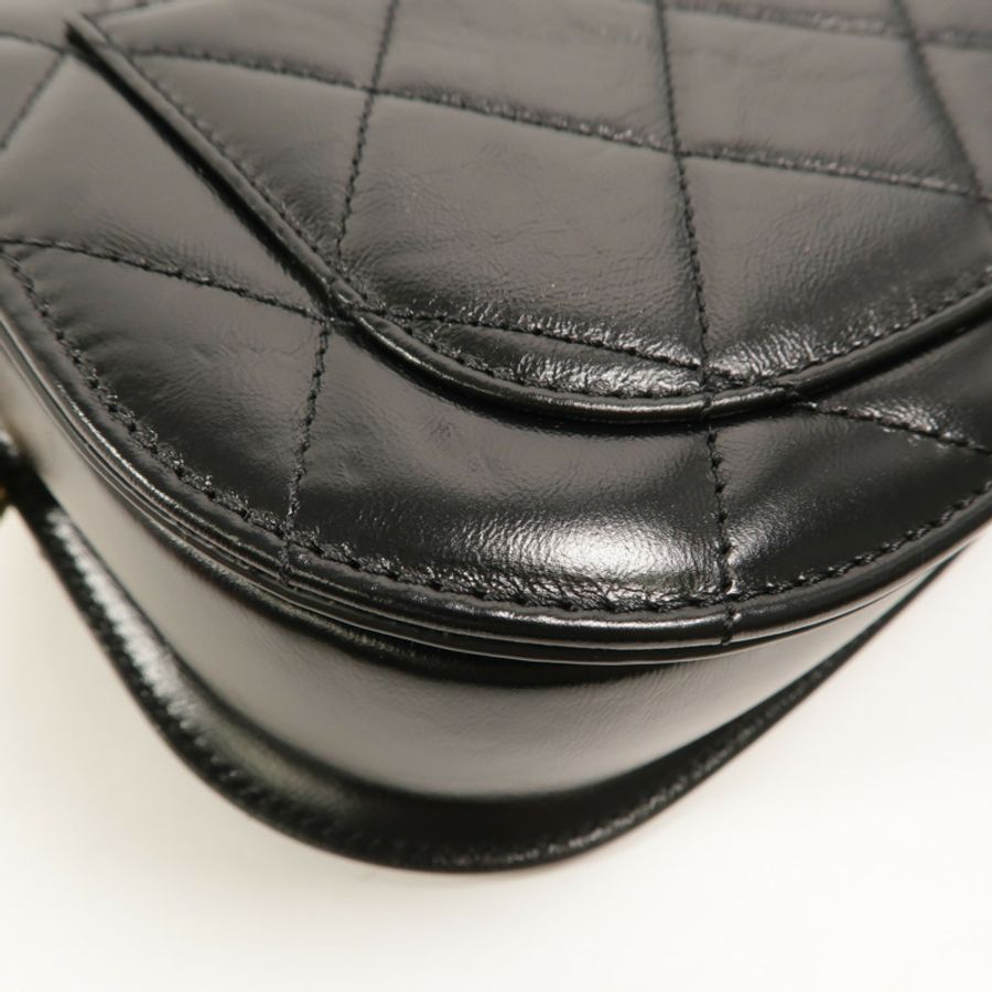 CHANEL 牛皮皮革Saddle Bag肩背袋-12