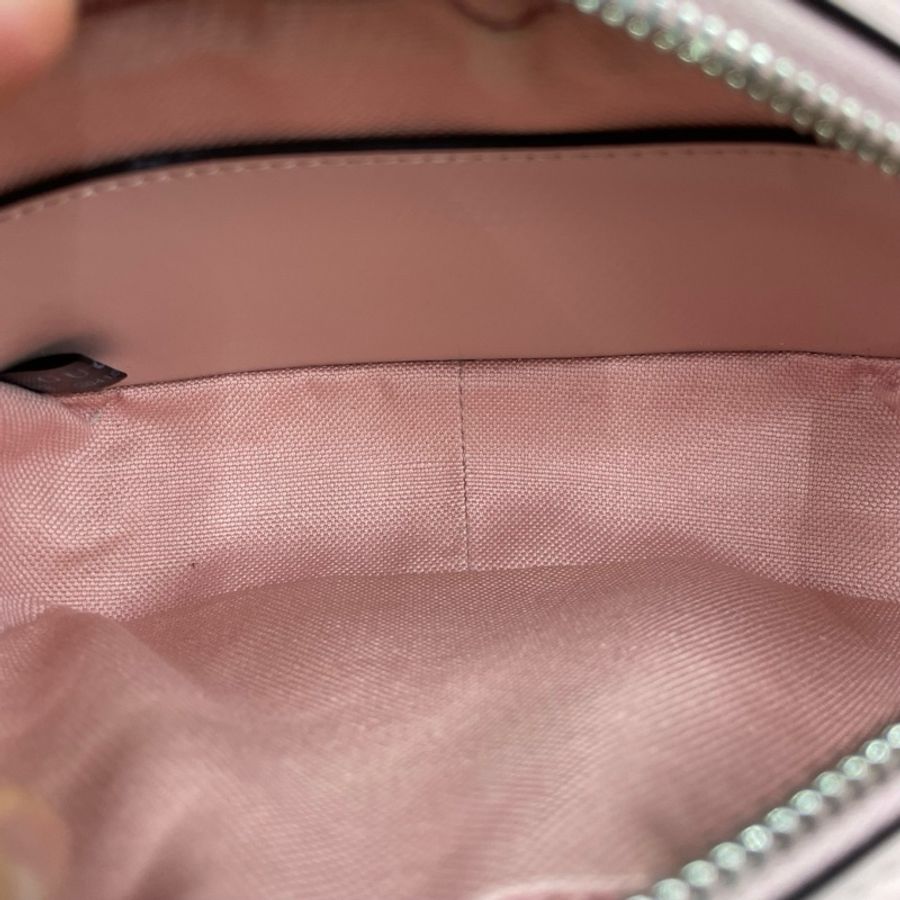 古馳/Gucci粉色GG Marmont系列相機斜挎包 18*11.5-8