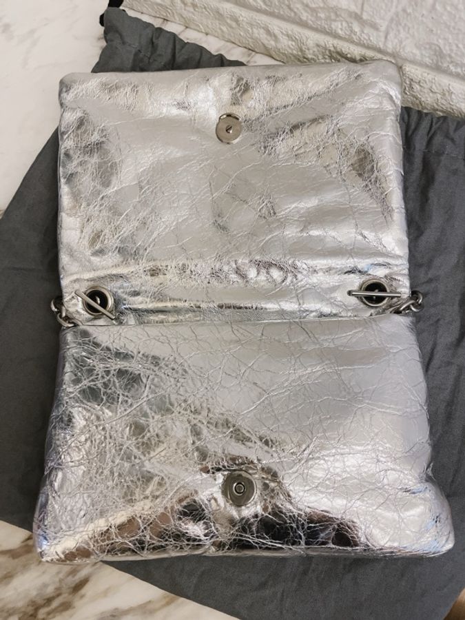 近新超甜價✨ 巴黎世家 BALENCIAGA Monaco 肩背包斜背包手拿包銀MONACO NANO-18