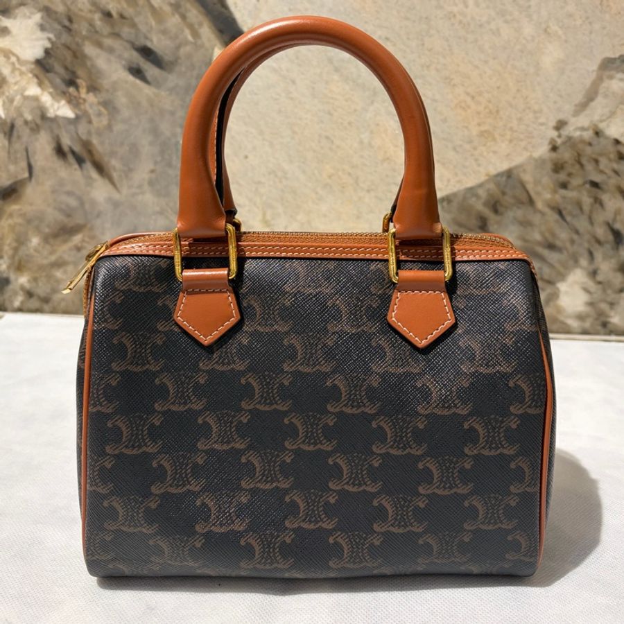 Celine 咖PVC老花SPEEDY 二用-0