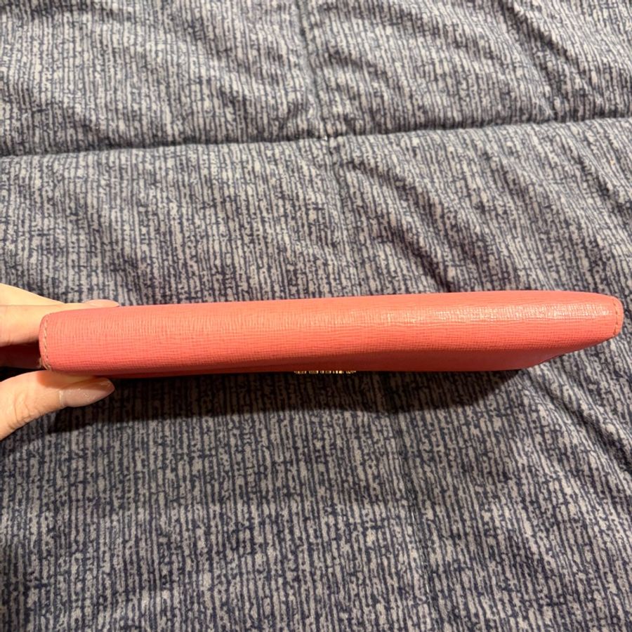 FURLA L型拉鍊長夾(珊瑚粉)-3